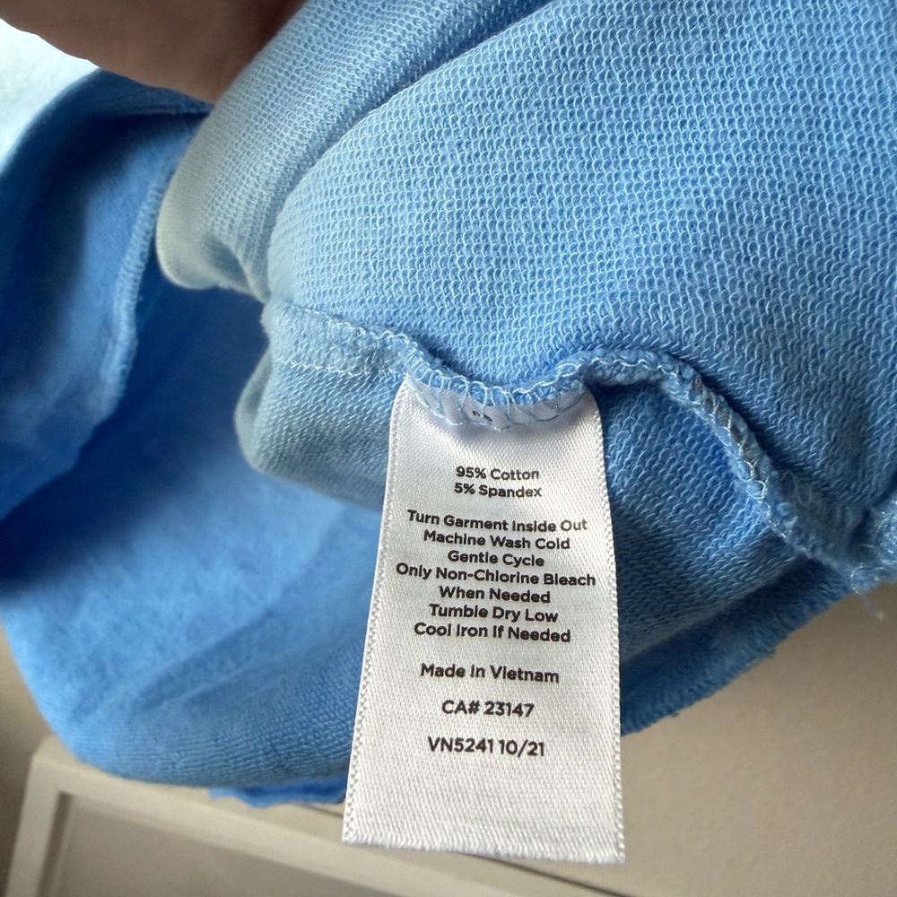 Talbots Blue and White Ombre Long Sleeve Top - Picture 5 of 8